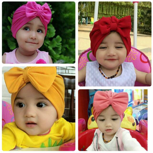 Turbante cintas niños turbante bebé bebé turbante 0-2 años-nafeeza_hijab