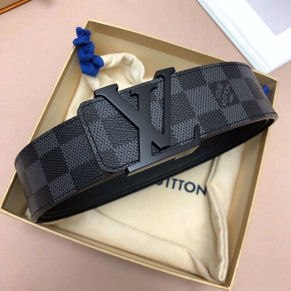 lv Louis Vuitton cinturones conjunto 120cm con caja hombres