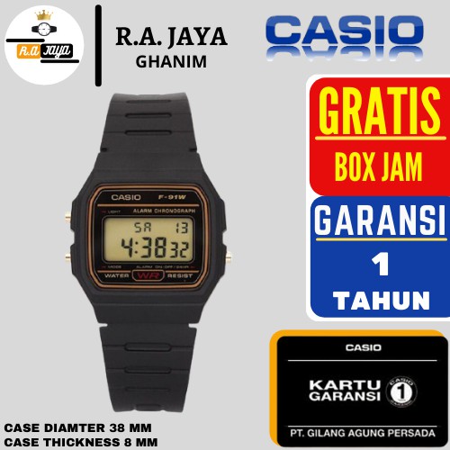 Reloj Casio F-91W-1X Negro