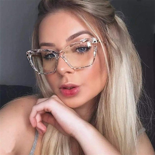 Oulylan-gafas transparentes para hombre y mujer, anteojos con montura de  luz azul, para ordenador, montura óptica transparente para Miopía