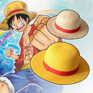 One Piece Sombrero Paja Ala Ancha Luffy Cosplay Aretesanal