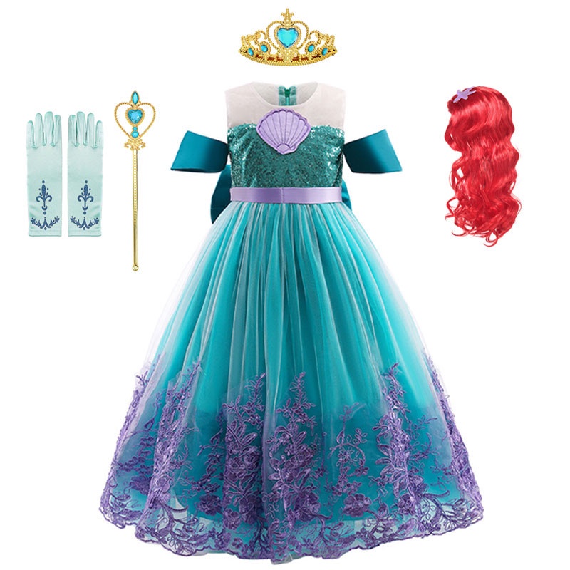 Vestido de princesa ariel para online niña