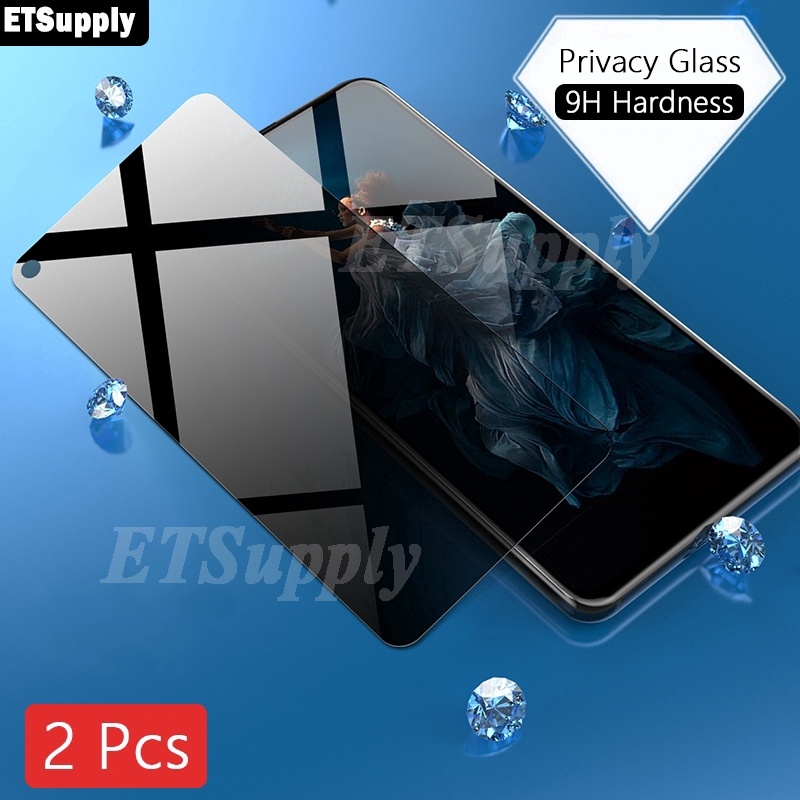 2Pcs Protector Pantalla Vidrio Templado Privacidad para Samsung