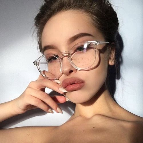 Lentes redondos para mujer antirradiacion Transparente armazon de Resina Shopee Mexico