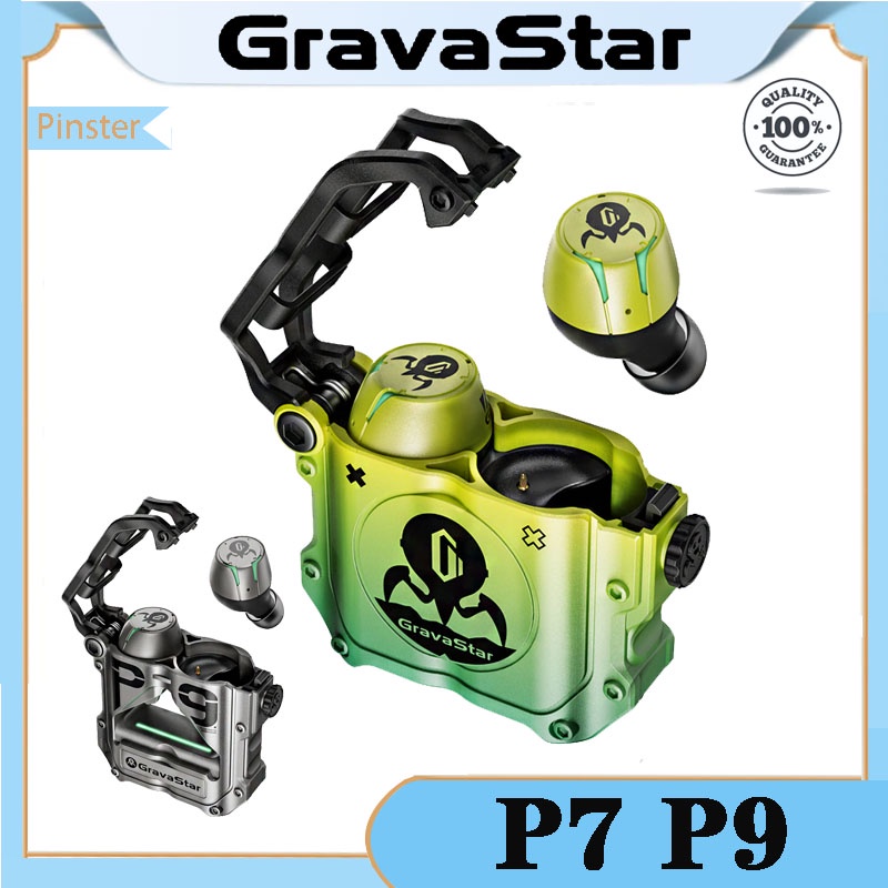 Cuffie Gravastar P7 Sirius Pro Bluetooth, Verdi, Impermeabili IPX5, Auricolari Sportivi