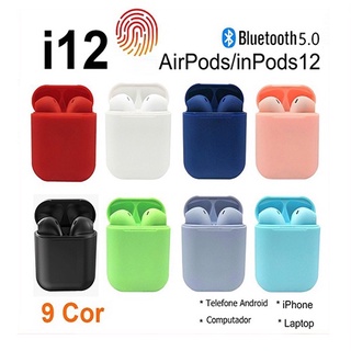 50 Mayoreo Auriculares Inalámbricos Tws I12 Surtidos Colores Color Blanco