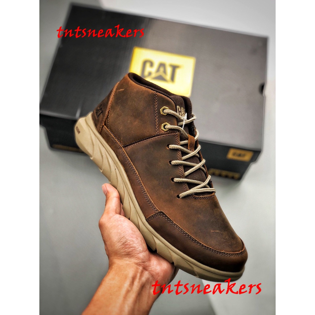 Calzado Original Caterpillar CAT Para Hombre/Trabajo De Cuero  Genuino/Zapatos Para Botas 1650011