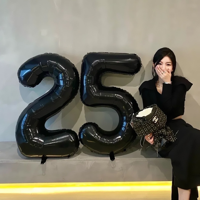 Globos De Papel De Aluminio Número De 32 Pulgadas Figura De Dígito De