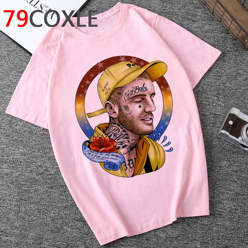 Lil Peep Camiseta De Verano top Masculino Pareja Ropa tumblr Blanca vintage Shopee Mexico