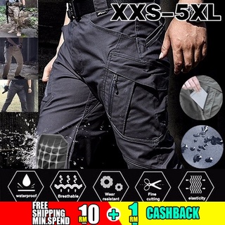 Pantalones tácticos impermeables para hombre, casuales, para senderismo, al  aire libre, pantalones largos con múltiples bolsillos, pantalones de carga