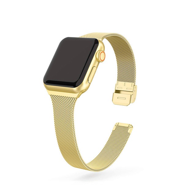 Correa de reloj delgada para Apple Watch SE 6 5 4 40 mm 44 mm pulsera de Metal correa de bucle para iWatch Series 3 2 1 38 mm 40 mm correa de reloj de pulsera Shopee Mexico