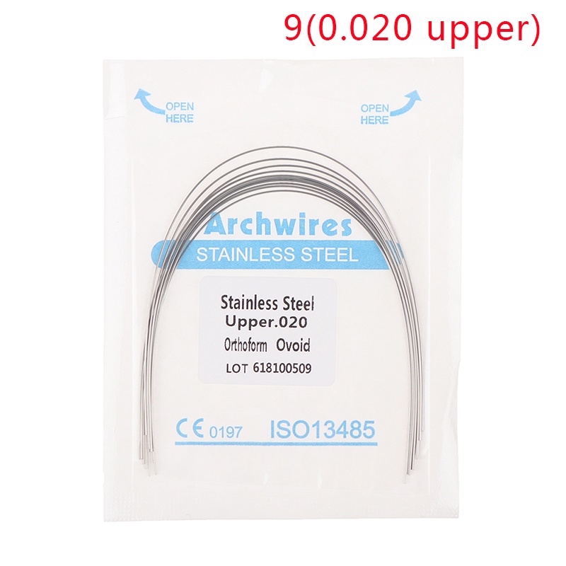 10 Fils Pour Arc Orthodontique En Acier Inoxydable - Rond/Rectangulaire - Neuf