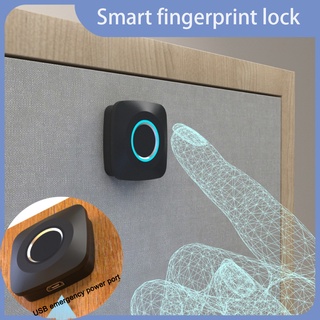 Candado con huella dactilar eLinkSmart Smart Locker Lock Cerradura sin  llave con huella digital para armario de gimnasio, armario de escuela (gris)