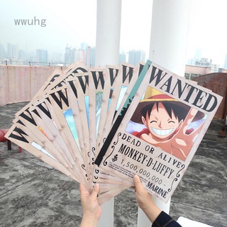 Póster one piece wanted poster luffy gear 5 nika Papel kraft vintage  Dormitorio Pared Pegatinas/Decoración De Fotos