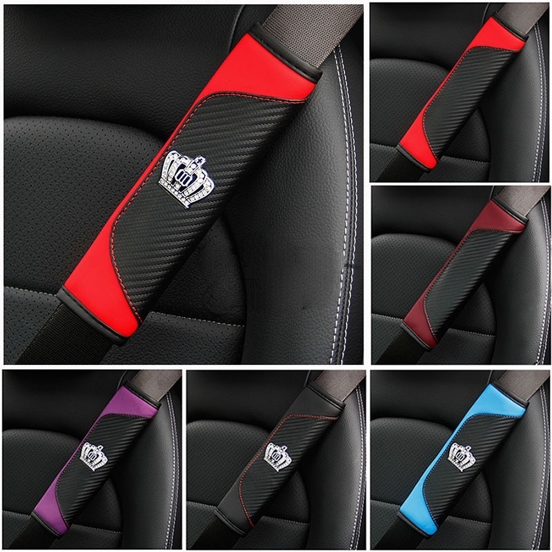 Funda Universal para cinturón de seguridad de coche, almohadilla para el  hombro, Reduce la presión, cinturón de seguridad elástico, correa para  mochila, cojín largo, color gris Jadeshay A