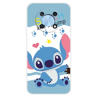 2 En 1 Funda Huawei P40 lite Con Vidrio Templado Curvado De Cerámica  Protector De Pantalla Stich Y Minnie Diseño