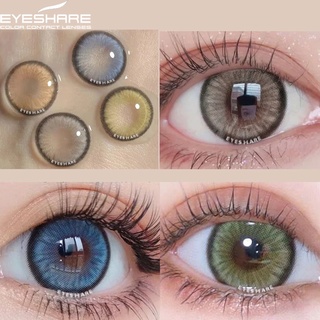 EYESHARE Lentes De Contacto De Color Natural 2 Piezas De Contactos  Coloridos Para Cosméticos De Ojos Marrones Maquillaje