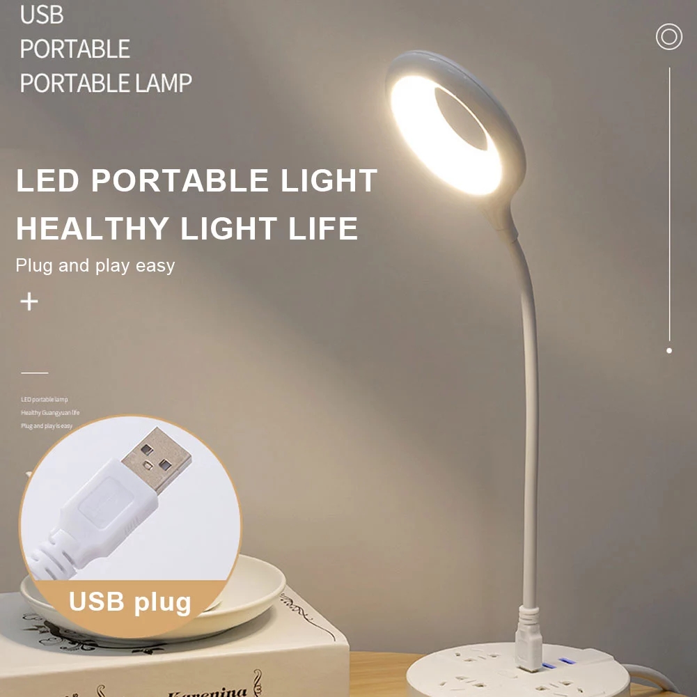 Mini lámpara Flexible de luz LED USB, portátil, Flexible, de lectura, suave  y brillante, para PC, portátil, mesa, Banco de energía, dispositivos USB -  AliExpress