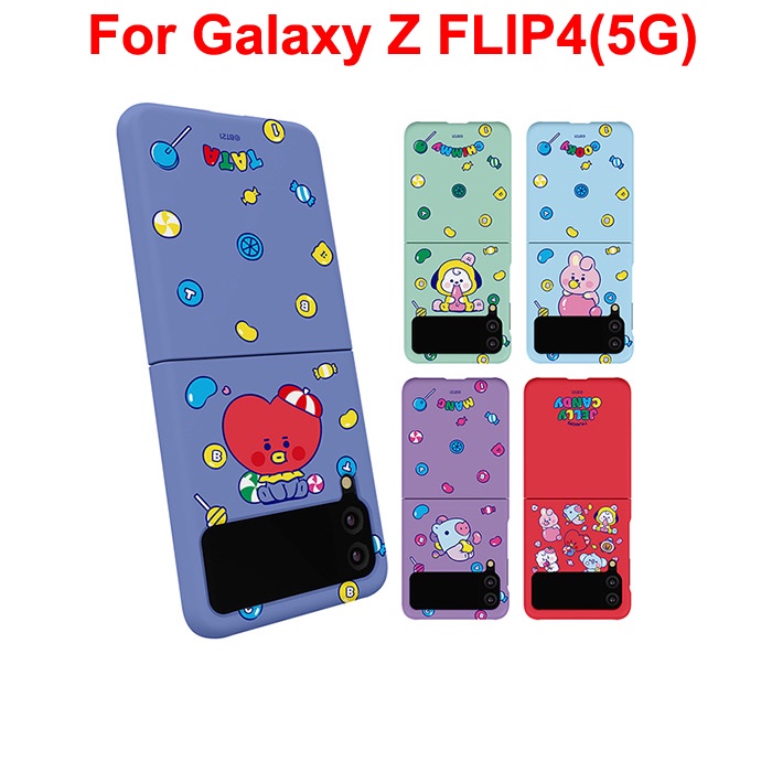 Z FLIP4) BT21 Funda Oficial De JELLY CANDY Slim Para Samsung Galaxy FLIP 4/5G