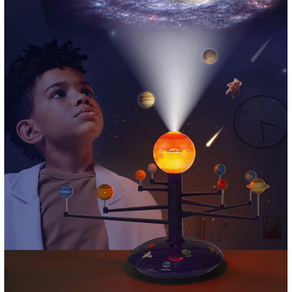 Sistema Solar Ciencia Planetario Proyector Kit De Modelo Del Cielo Espacio  Planeta Diy Spinning Juguete Educativo Regalo Para Niños