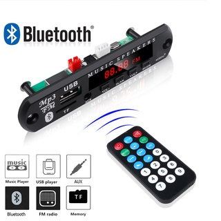 Modulo reproductor MP3 Bluetooth Radio FM USB + Tarjeta Micro SD Mando  distancia