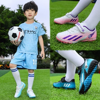 Botas de fútbol sin encaje para hombre, zapatos de fútbol para niños, tacos  de fútbol calas
