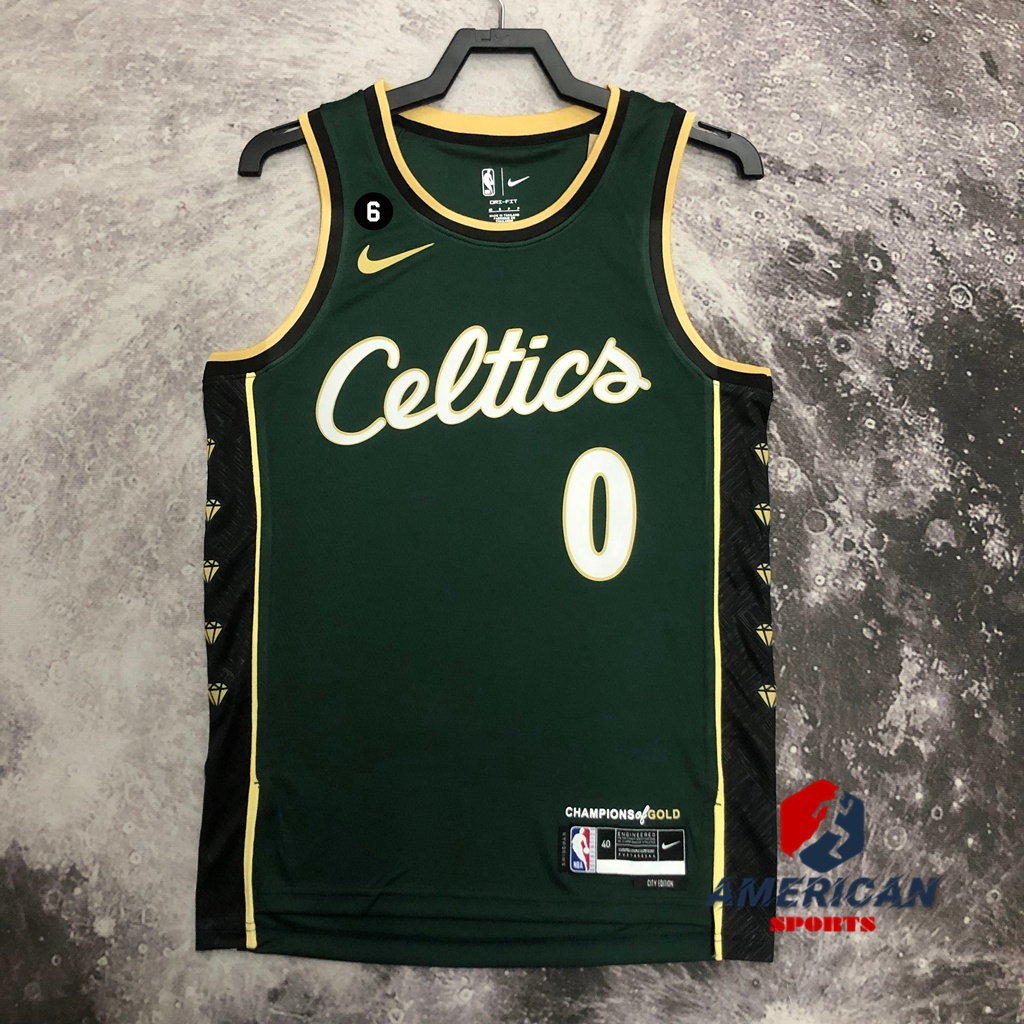 Camiseta Para Hombre 2023NBA Boston Celtics Jayson Tatum Green 2023 De