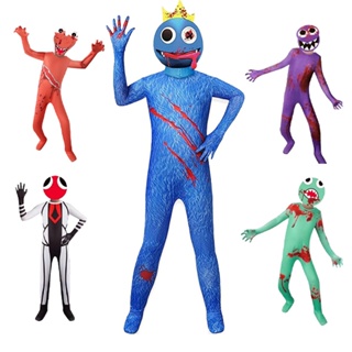Mono azul rojo verde para niños, disfraz de Cosplay con máscara