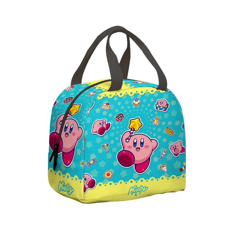 Kirby anime infantil aislante lonchera 3D Moda estudiante bolsa de
