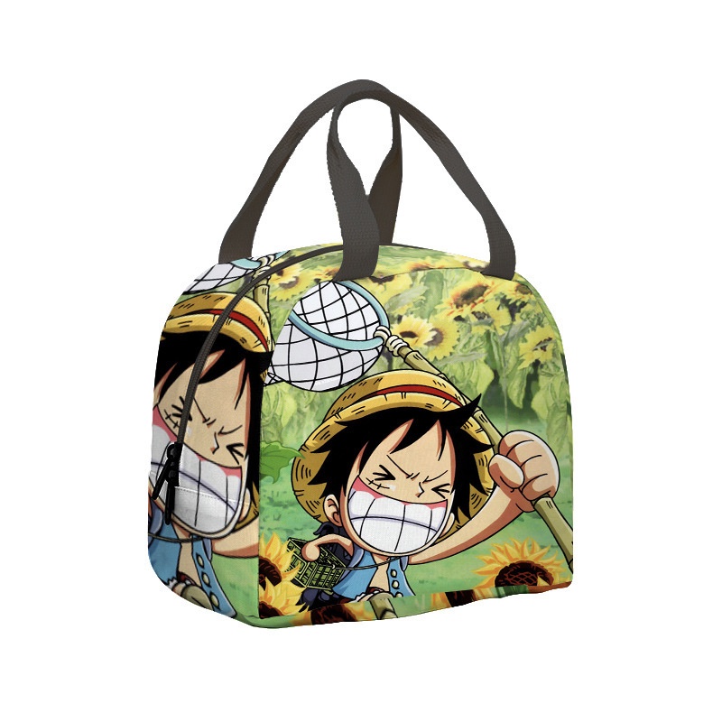 ONE PIECE luffy anime infantil aislante lonchera 3D Moda