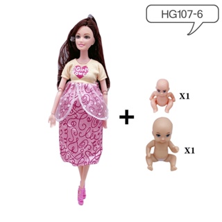 TK Home Toy Muñeca Barbie Embarazada 30CM Moda