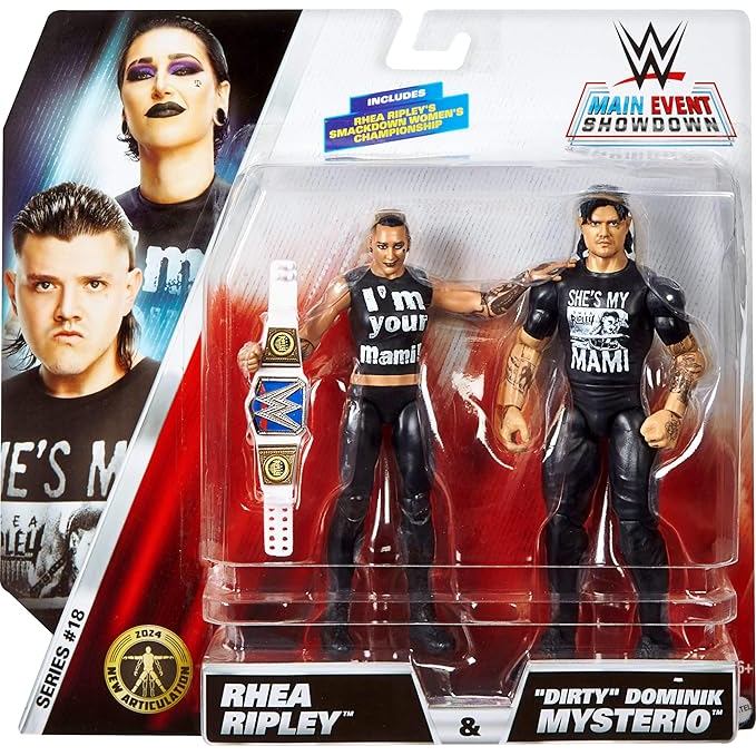 Juego Coleccionable Mattel Dominik Mysterio vs Rhea Ripley | Shopee México