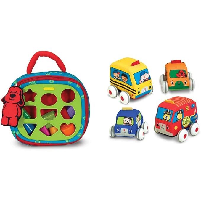Juguete De Peluche Para Bebés Melissa & Doug, Sándwich De Crema De Cacahuete Y Gelatina, Con Clip Y Sonajero, De 3 A 12 Meses