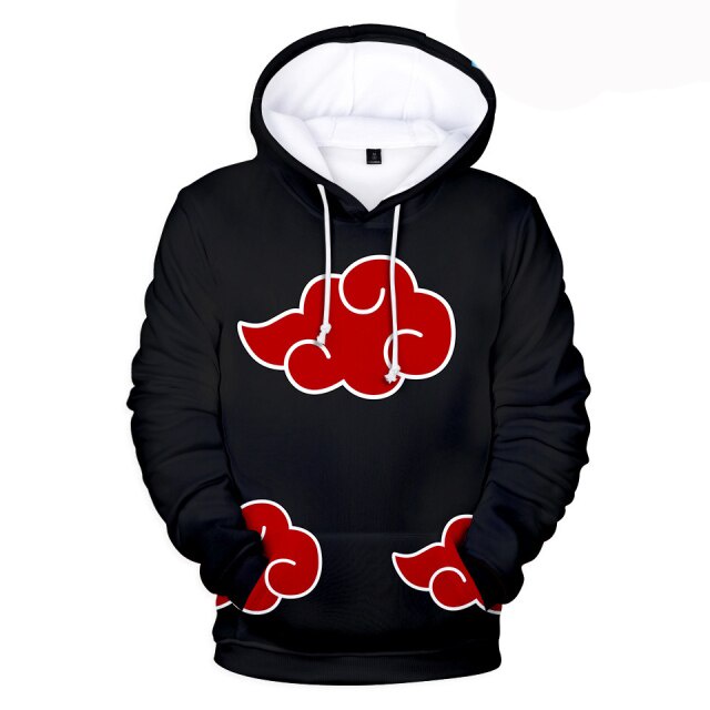 Naruto Akatsuki sudadera con capucha Anime impresi n Pullover