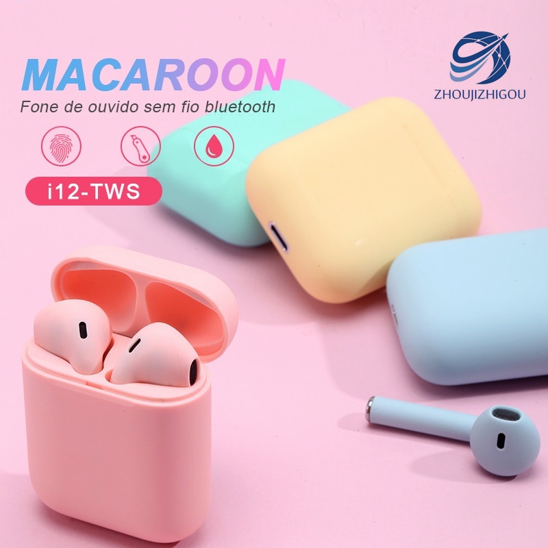 i12 tws auriculares inal mbricos bluetooth airpods macaron earpods control t ctil inpods 12 auriculares inal mbricos mate mini airpods para android