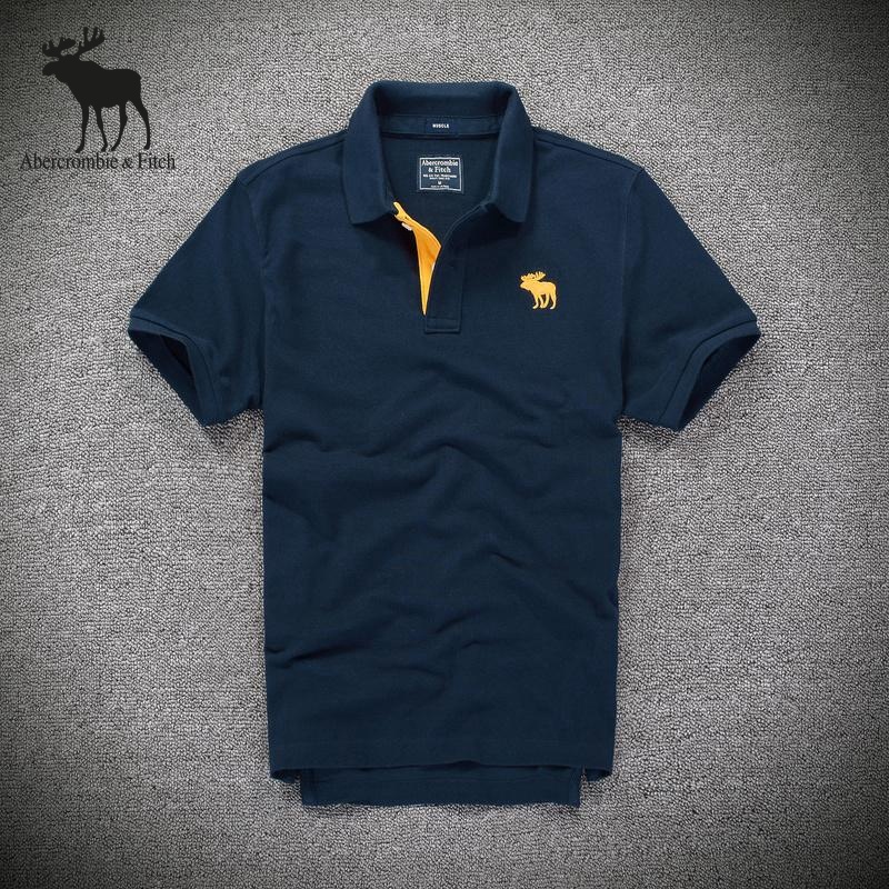 Autentico Polo Abercrombie Fitch Hombres Puro Color Camisas De Negocios Casual Camisetas Moda Manga Corta Delgada Camisa Shopee Mexico