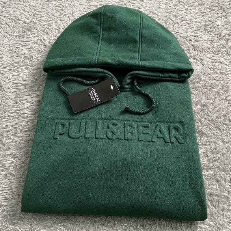 Bear Sudadera Verde Botella Hombre Hoodies Sudaderas Pull And Bear