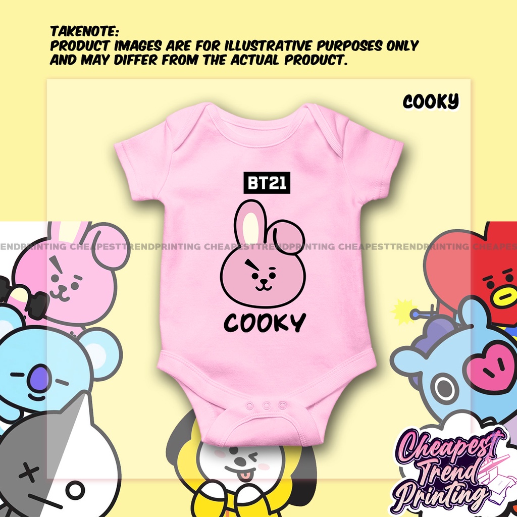 BT21 KPOP CUSTOM BABY ONESIE RY7B Shopee México