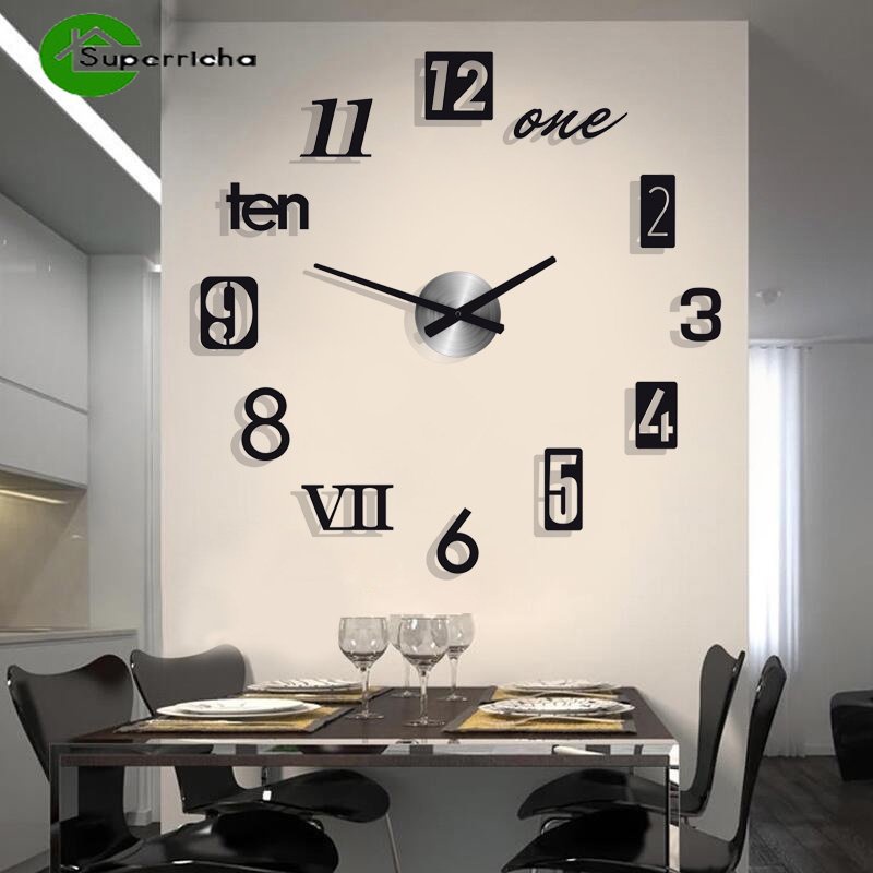 Reloj de pared adhesivo AZUL 40 cm