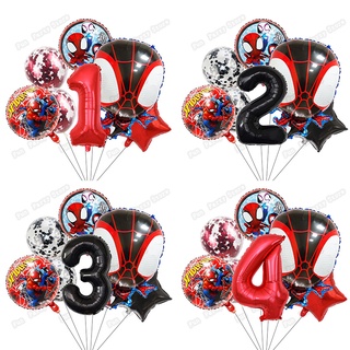 Globo de súper héroe en 3D, globo del Hombre Araña con soporte para  decoración de cumpleaños, para fiestas de niños.