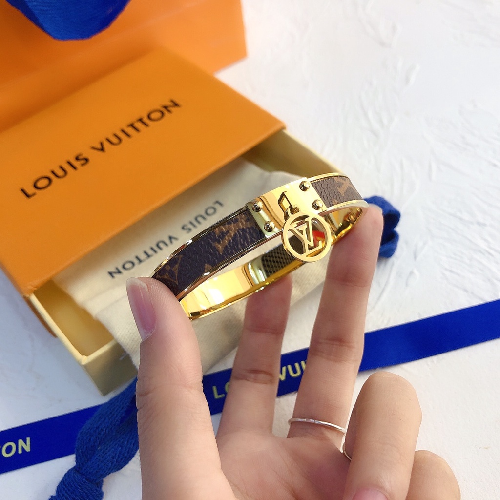 LV Louis Vuitton Pulsera Delicada Joyería Regalo De Lujo Hombre Mujer S074  1FLN