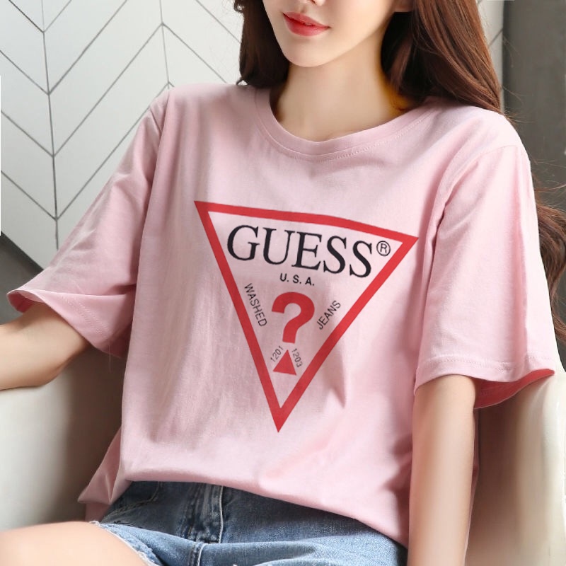  GUESS Camisetas y Polo Originales Mujer Rosa - M - Camiseta de  manga corta, Rosado : Ropa, Zapatos y Joyería