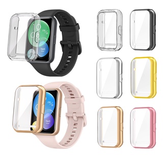 Comprar Correa para Huawei Watch Fit Fit 2 Band para Huawei Smart Watch Fit  2020 Correa con cubierta protectora suave de TPU Funda protectora de  pantalla completa