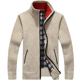 Cárdigan de Punto Hombre Suéter Grueso con Botones Chaqueta de Punto con  Cuello de Chal Cálido Manga Larga Prendas de Punto Abrigo de Suéter de Punto  Invierno Rebecas Hombre Casual Jersey Caqui