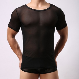 Camisa de discount malla negra hombre