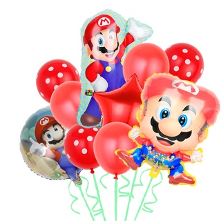 Globo De Película De Aluminio Super Mary Decoración De Fiesta De Cumpleaños  Mario Bros De Dibujos Animados | Shopee México