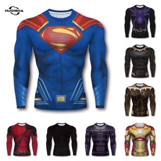 Superman - Camiseta de manga larga para hombre de acero, Negro, S