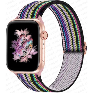 Bonola-cargador de reloj con cordón trenzado, hebilla para Apple