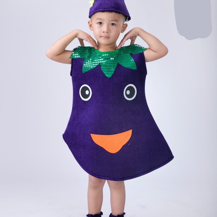 Denso Mecánicamente frutas Guisantes berenjena setas vegetales disfraz de HALLOWEEN verduras niño  disfraz Veggetables | Shopee México
