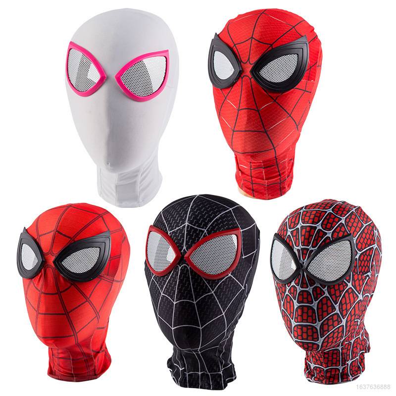 Marvel Spiderman Cosplay Máscara Tocado Los Vengadores Superhéroe Niño  Adulto Material Suave De Cabeza Completa Fiesta De Halloween Necesita  Pancartas